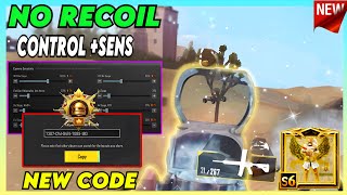 New Update 3.1Best Sensitivity code + Control Settings Pubg Mobile /Bgmi Sensitivity Settings