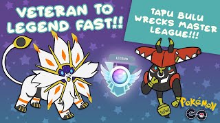 VETERAN TO LEGEND IN JUST 3 DAYS With THIS Tapu Bulu Team in Master League!! - Pokémon GO Battle