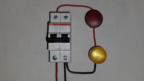 how to make 2 pole MCB trip indicator wiring for home