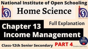 #NIOS Home Science Chapter-13 | #nioshomescience #niosexam2024 | @SEHRISHINSTITUTE  PART-4 |