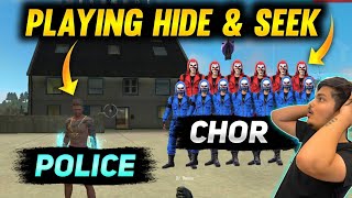 Playing Hide & seek On Clock Tower | Finding These Noobs😂 | TSG ARMY - Garena Free Fire