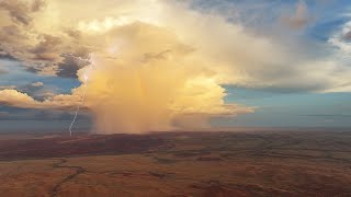 Two storms do their thing near Marble Bar