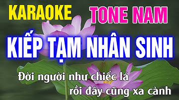 Kiếp Tạm Nhân Sinh Karaoke Tone Nam Nhạc Sống l Phối Hay Dễ Hát l Thế Khang Organ