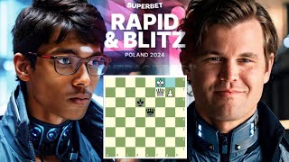 Praggnanandhaa Completely CRUSHED Magnus Carlsen in the Crucial Endgame | SUPERBET BLITZ 2024 | R2 by Chess Kertz 56,377 views 2 weeks ago 14 minutes, 41 seconds