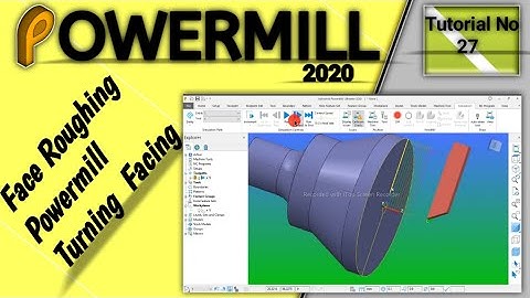 Face Roughing Powermill Turning - Facing Urdu/Hindi