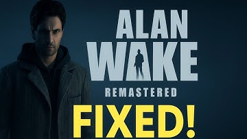 Alan Wake Remastered FIXED! | RTX + Ryzen7 9800X3D Flickering Glitch Solution Tutorial