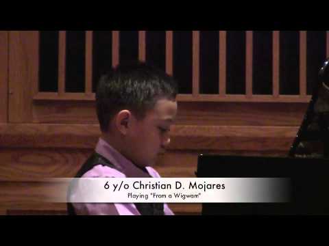 Christian's 1st Piano Recital, Playing "From a Wig...