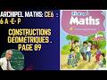 ARCHIPEL MATHS 6ÈME ANNÉE PRIMAIRE. CONSTRUCTIONS GÉOMÉTRIQUES  PAGE 89