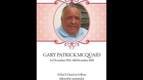 Requiem Mass for Gary McQuaid