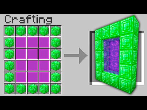 Minecraft, But You Can Craft Any Portal...