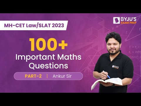 Important Maths Questions | MH-CET Law Maths Aptitude Preparation ...