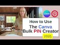 How To Use The Canva Bulk Create For Creating Pinterest Pins Quickly
