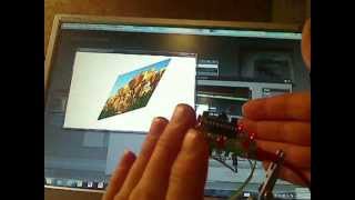360° motion sensor - Multi-Touch picture squeeze, stretch, rotate, swipe