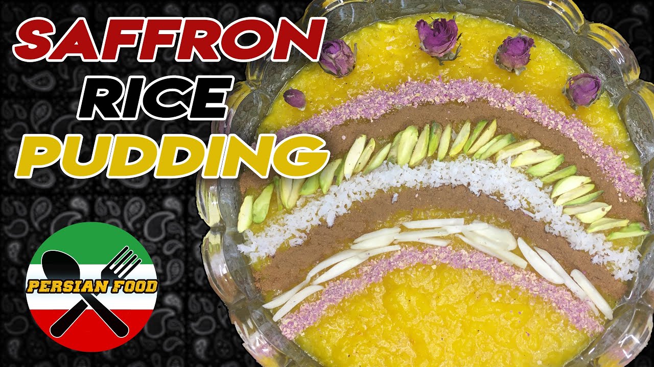 💛 Persian Saffron Rice Pudding (Sholeh Zard) recipe , one of the best original persian dessert😍