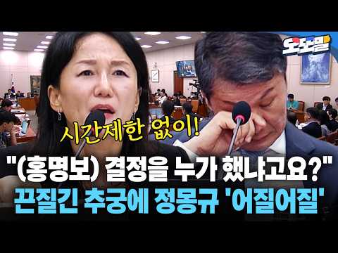 [현장영상] "(홍명보) 결정을 누가 했냐고요?" 끈질긴 추궁에 정몽규 '어질어질' #축구협회 #청문회