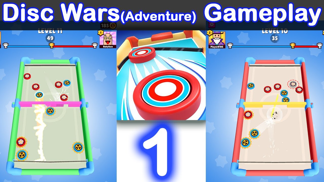 Disc Wars (Action & Adventure) Game-play | walk-through (IOS , Android ...