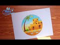 رسم بيوت تراثيه رسم بيت تراثي رسم بيوت شعبيه Traditional House Drawing 18 