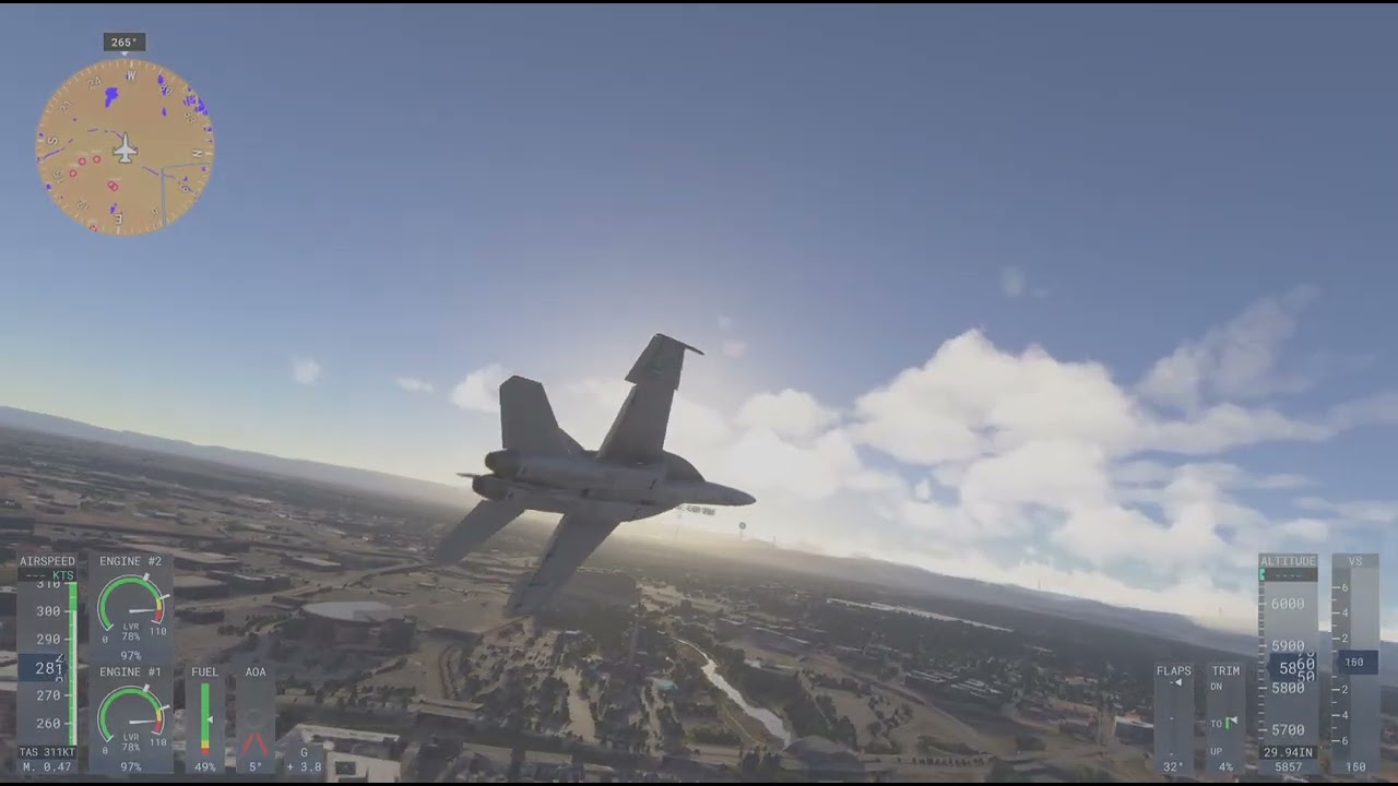 Breaking The Sound Barrier Over Denver In F-18