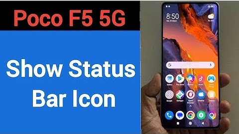 How to show status bar icon, Poco F5 5G me status bar icon Kaise lagaen