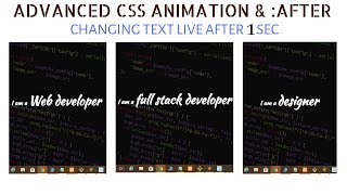 Changing Text Content With CSS Animation & Pseudo Elements | :After :before