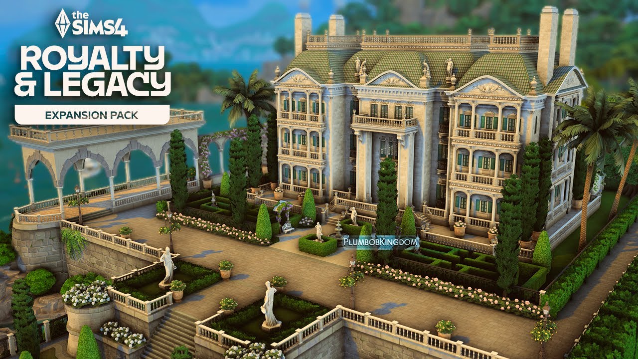MY FIRST PALACE WITH ROYALTY AND LEGACY EP 👑 - The Sims 4 Relaxing Speed Build