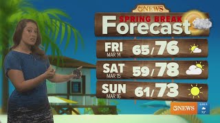 Spring Break Forecast for TAMU-CC students