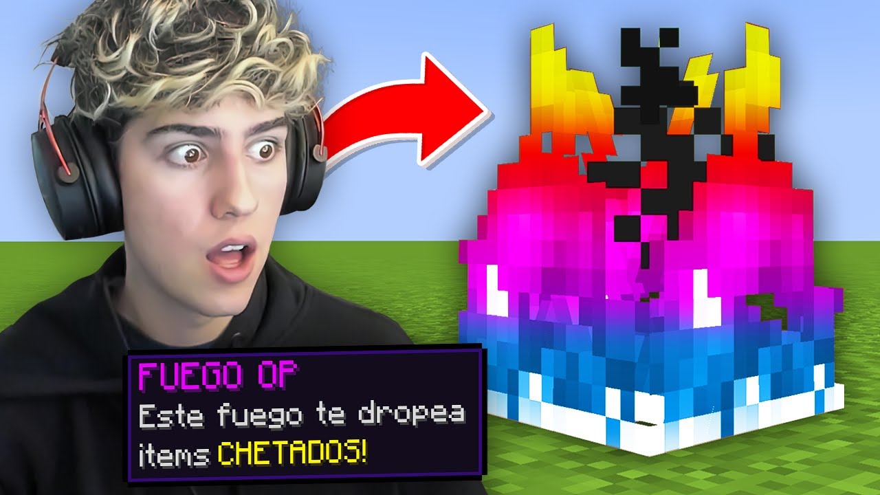 MINECRAFT PERO HAY FUEGOS CUSTOMIZADOS!!