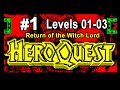 HeroQuest. Return Of The Witchlord. Levels 01-03. ZX Spectrum. Прохождение [1/4]