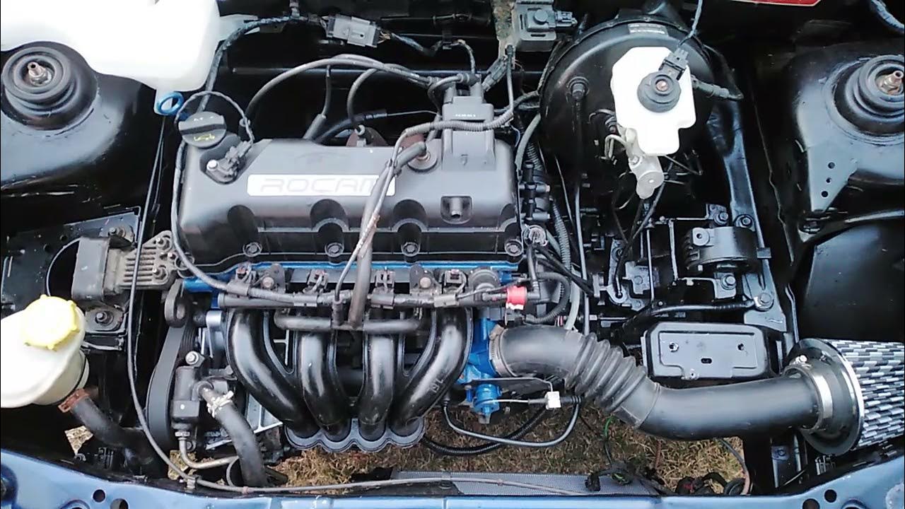 Ford rocam 1.6 first start after rebuild - YouTube