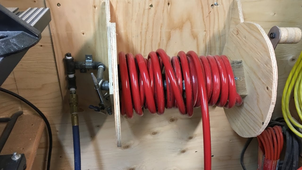 Building an Air Hose Reel - YouTube