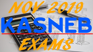 NOV 2019 KASNEB EXAMS