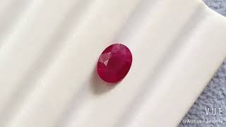 Burmese Ruby Oval 2.61CT G262, Precious Stone, Investment, Singapore, Ruby Ring, Burma, Rare Gem