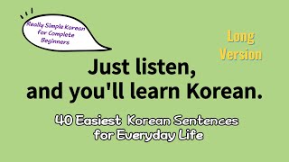 3time repetition  40 Easiest Korean Sentences for Everyday Life [Ch011]