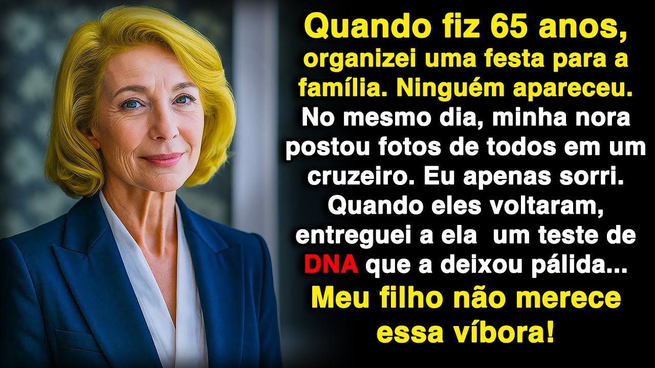 Quando fiz 65 anos, organizei uma festa para a família. Ninguém apareceu. Minha nora...