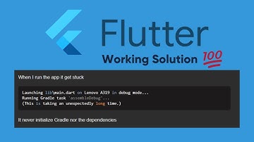 Flutter-app blijft hangen bij 