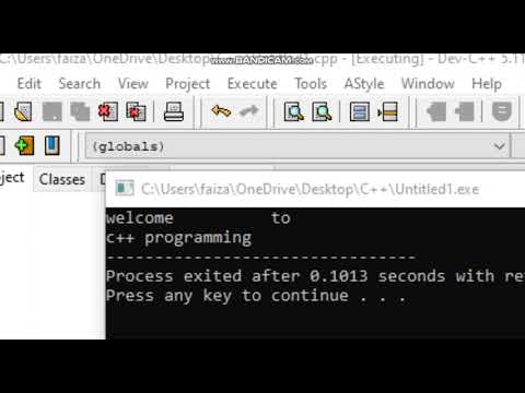 How to use "Tab" and "Enter" command use in Dev C++ | M Faizan Naeem
