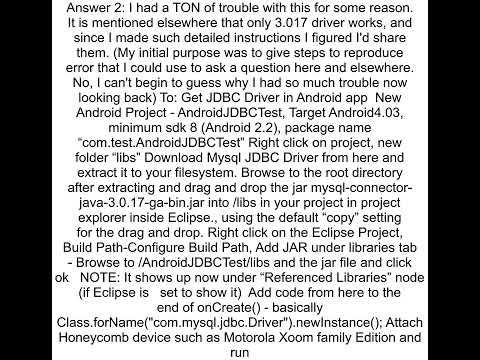 Android Studio ClassNotFoundException com mysql jdbc Driver after adding module