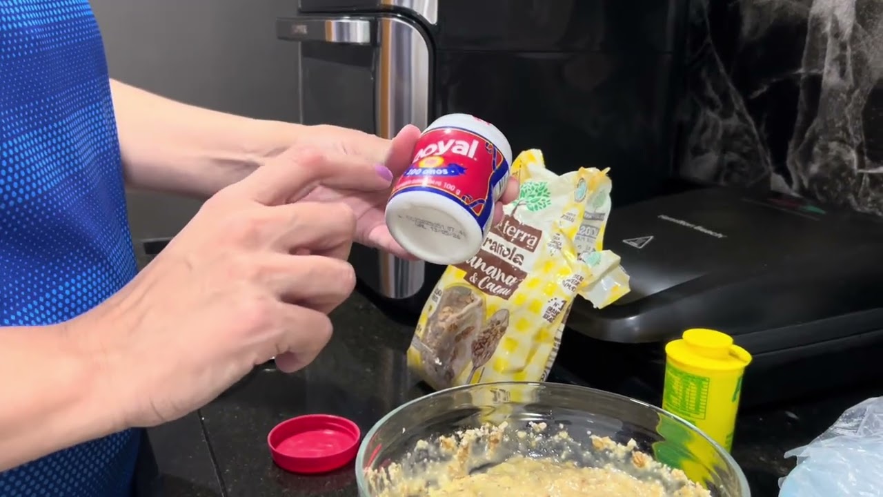 COMO FAÇO BOLO DE BANANA FIT NA AIR FRYER RÁPIDO E PRÁTICO