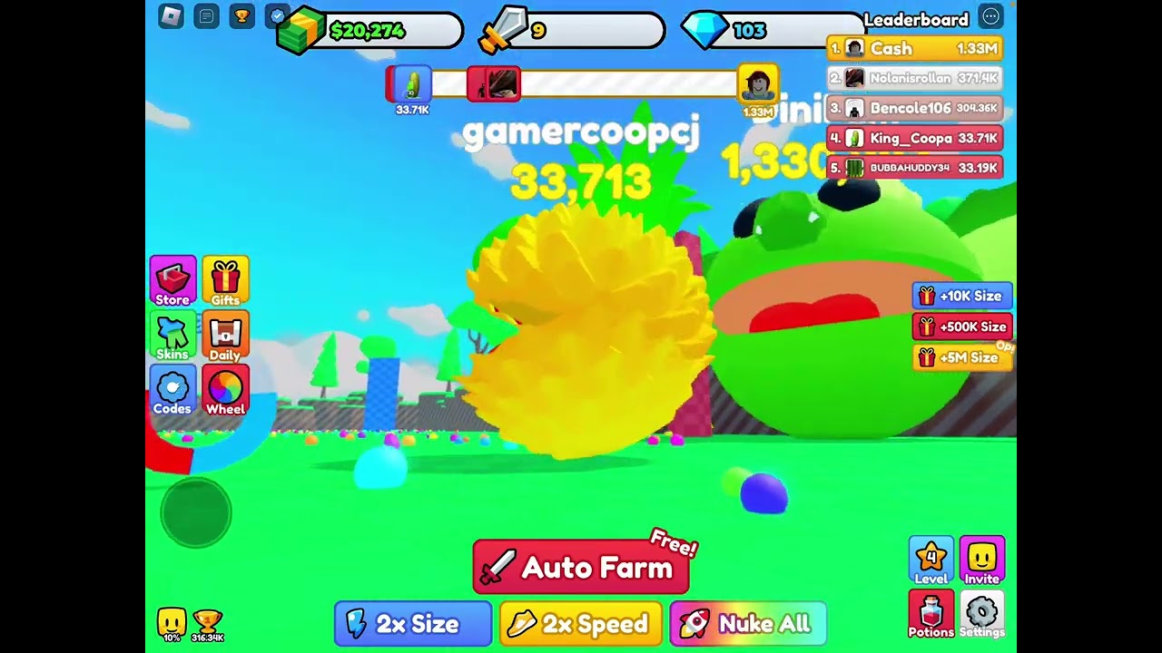 Playing ball eating simulator with nolansrollin