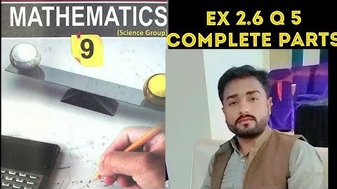 class 9th math unit 2 Ex 2.6 Q 5 comlete parts easy mathod .real and complex numbers urdu/ hindi