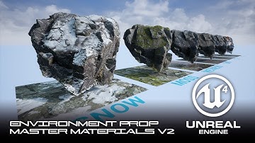 UE4 Environment Prop Master Materials - V2