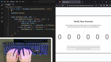 Creating a User-Friendly Verify Account UI with HTML CSS and JavaScript
