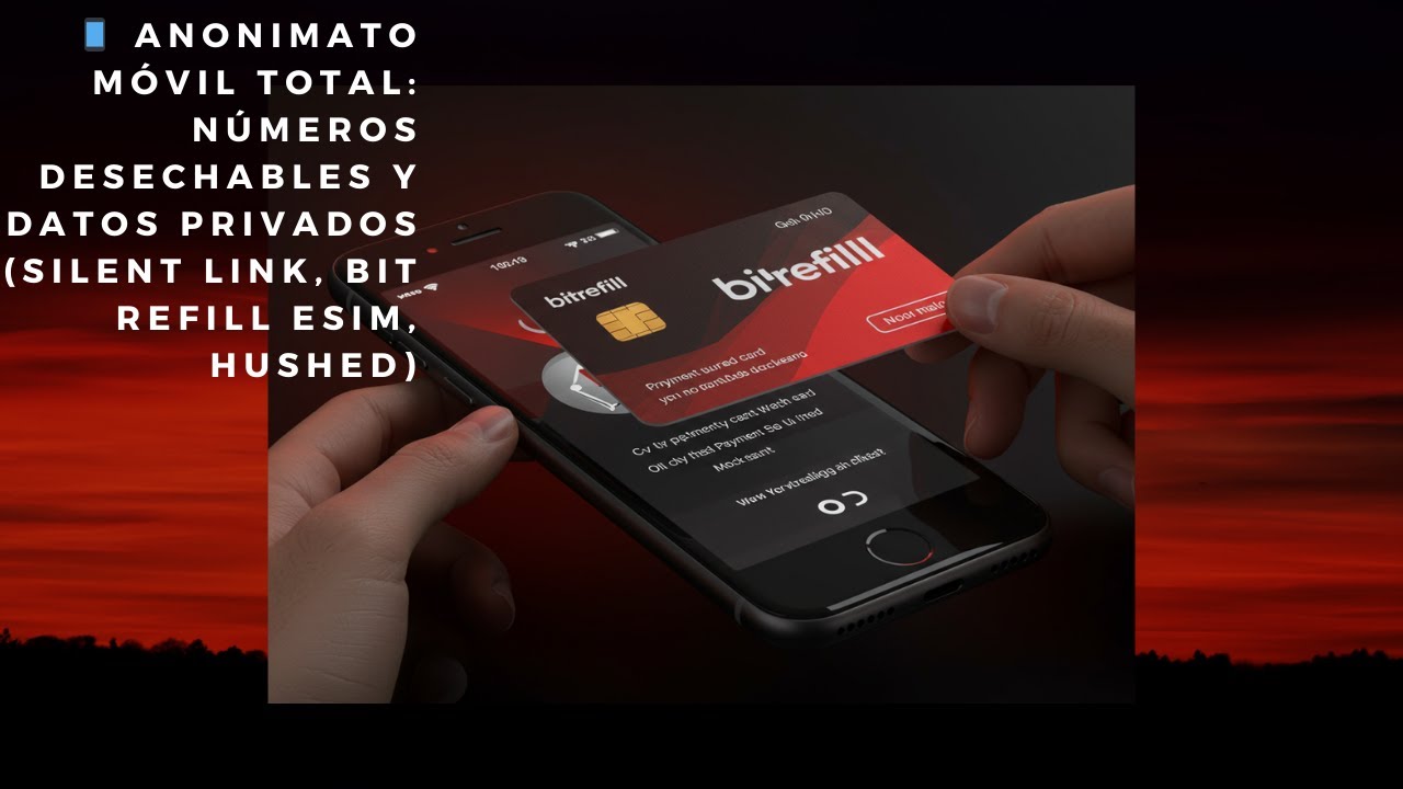 📱 Anonimato Móvil Total: Números Desechables y Datos Privados (Silent Link, Bit Refill eSIM, Hushed)