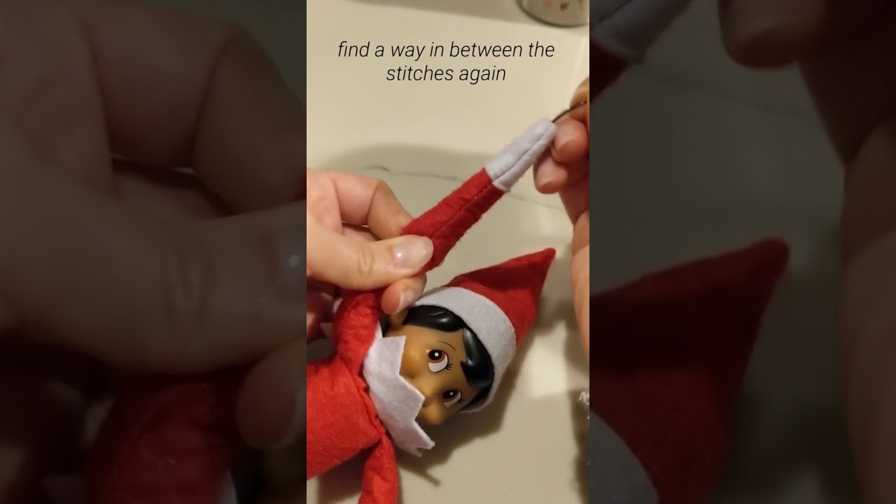 Make your Elf on the shelf bendable, Insert wire into Elf's limbs - YouTube