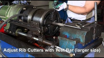 Rolling Rebars by CABR QGL 40 Rebar Rolling Machine