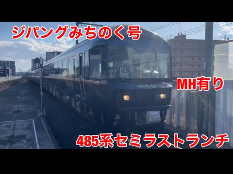 ありがとう485系ジパングみちのくのセミラストラン（21年10月2日）長町駅で通過を撮りました！