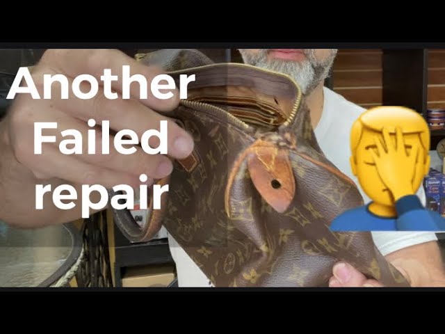 BagLab Manila - Puller repair for this Louis Vuitton speedy 30. TAKE NOTE  OF THIS. Once the snap button got removed from the vachetta,it's not  reusable not repairable.Client has the option to