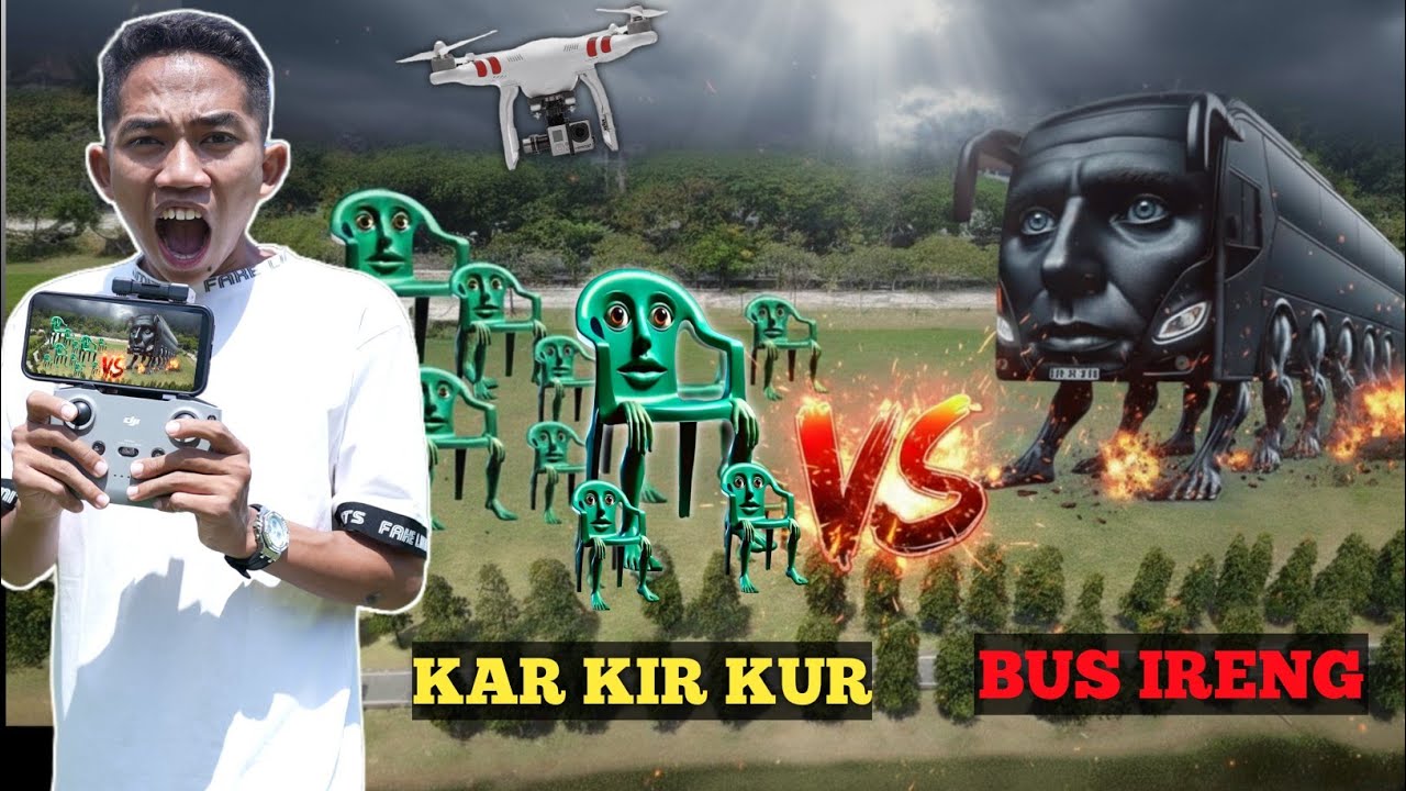 DRONE ARIK MENANGKAP NAMPAK ANOMALI BUS IRENG KAR KIR KUR DIDUNIA NYATA? | Mikael TubeHD