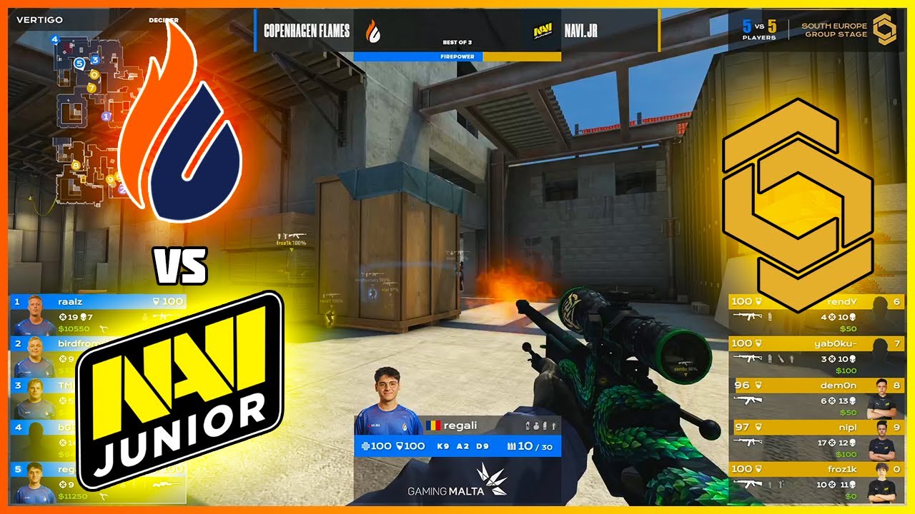 Copenhagen Flames vs NAVI Junior | CCT South Europe Series 1 ...
