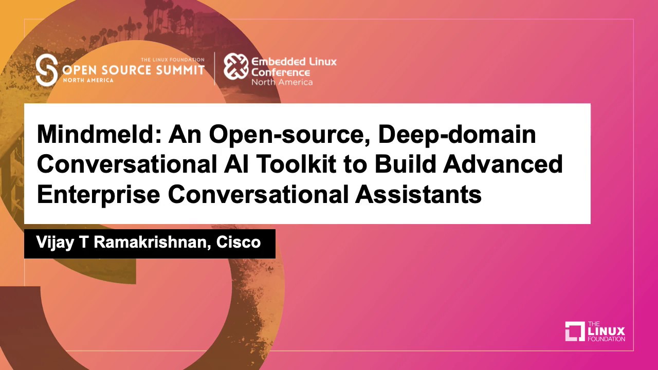 Mindmeld An Open source Deep domain Conversational AI Toolkit YouTube